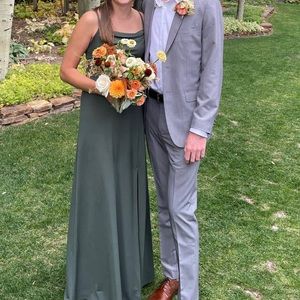 Birdy Grey Ash bridesmaids dress - Olive